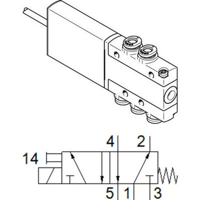 MHE2-MS1H-5/2-QS-4-K